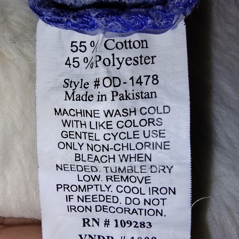 Ron Jon Blue Hooded Sweatshirt - Picture 11 of 11